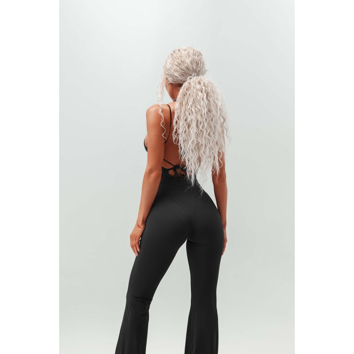 Комбінезон розкльошений Fitzona Black Flared Jumpsuit 4279776B