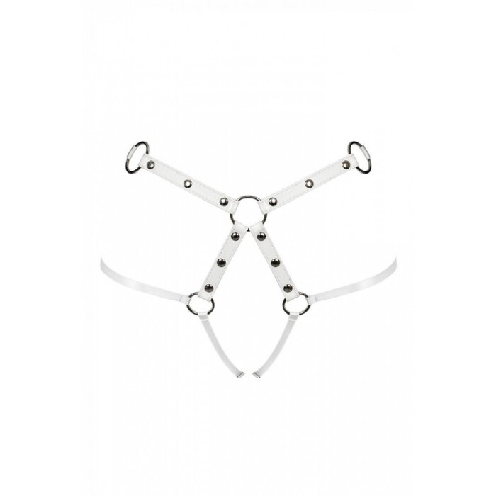 Трусики-пояс портупея Obsessive A758 S\M\L Белый