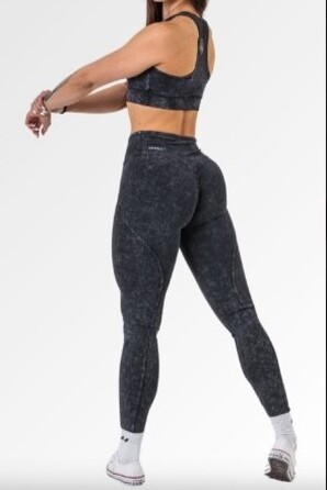 Легінси Nebbia Washed High Waisted Leggings GYM WARRIOR Black 776