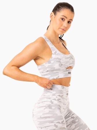 Топ Base Racer Back Sports Bra - Grey Camo