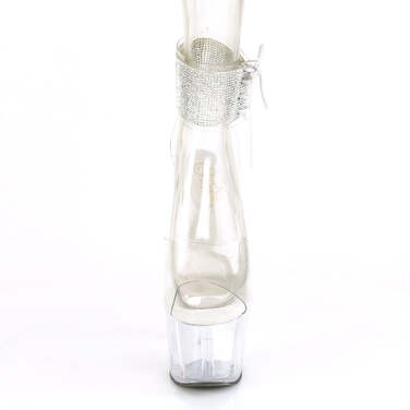 Босоножки Adore-791-2RS *Каблук 7 дюймов, 2 3/4 дюйма, PF-манжета на щиколотке, с RS, прозрачные