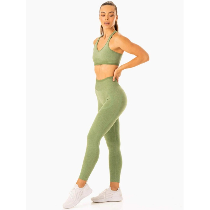 Леггинсы Excel Seamless High Waisted Leggings - Moss Green Marl