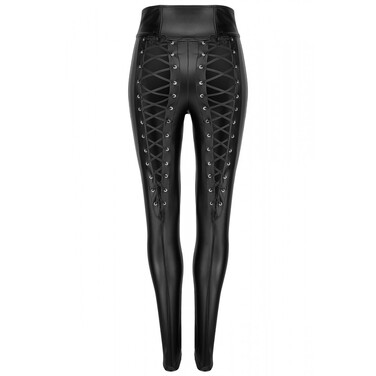 Брюки со шнуровкой сзади F148 Noir Handmade, черный, S