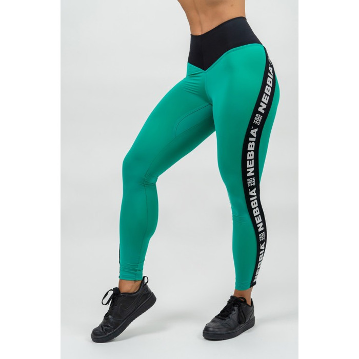 Легінси Nebbia High Waisted Side Stripe Leggings Iconic Green 209