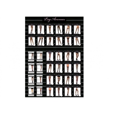 Чулки в сеточку Backseam Black Leg Avenue O\S