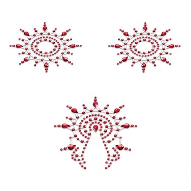 Украшения для груди и бикини со стразами Gloria Petits Joujoux, красные