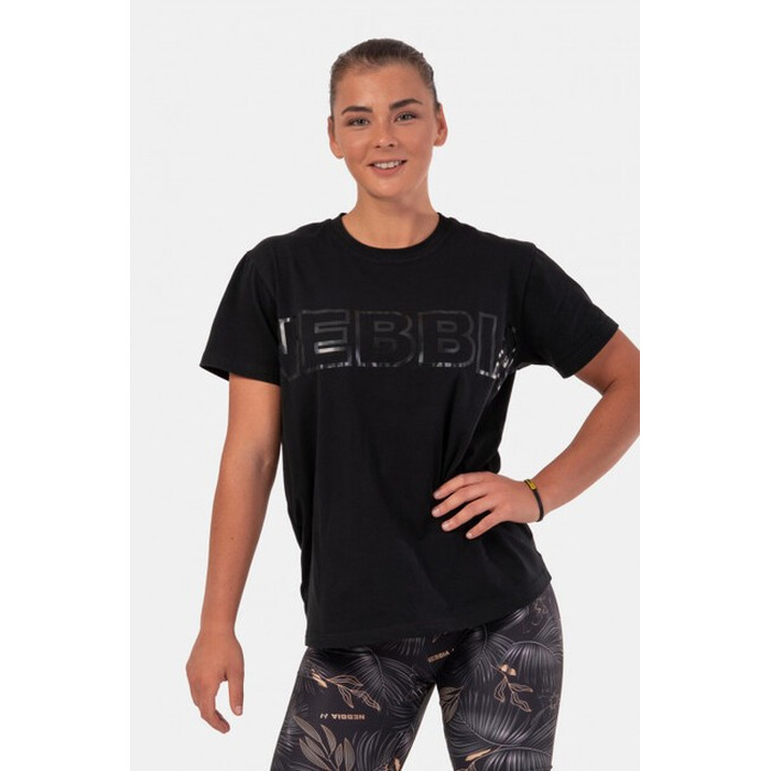 ФУТБОЛКА INVISIBLE LOGO NEBBIA T-SHIRT 602 Black
