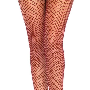 Колготки сітка бордові - Leg Avenue