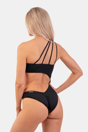 КУПАЛЬНИК ONE SHOULDER ASYMMETRICAL MONOKINI BLACK 459