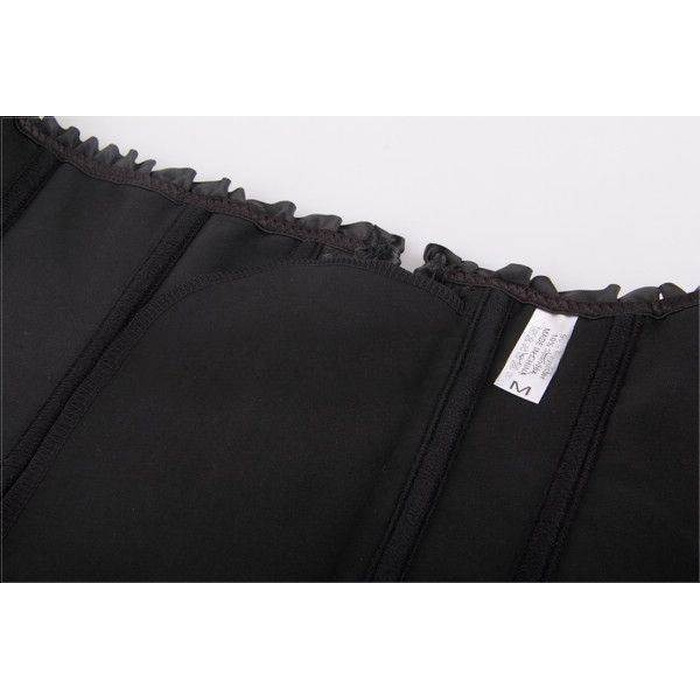 Корсет с цветочным принтом Star Night Corset Top с крючками и шнуровкой, черный, S (без коробки)