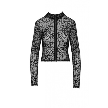 Леопардовый топ с длинным рукавом Noir Handmade F289 размер - S
