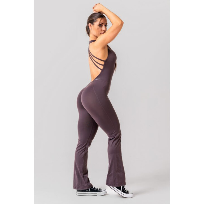 Комбінезон Nebbia Sculpting Flared Jumpsuit OWN THE GYM Brown 397