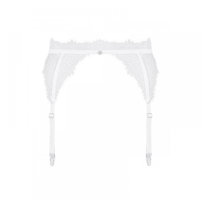 Пояс для панчох Obsessive Bianelle biały L/XL