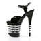 Босоніжки Pleaser Flamingo-809LN на підборах 8 дюймів, босоніжки з ремінцем на щиколотці 4 дюйми з підкладкою, чорні