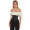 Корсет із сітки Star Night Steel Bones Grid Corsets з гачками і шнурівкою, чорний, XL (без коробки)