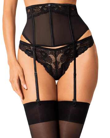 Пояс с подвязками Obsessive Serena Love garter belt XS/S