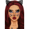 Стразы в виде маски котенка Animal Rhinestone Stick-On Jewels