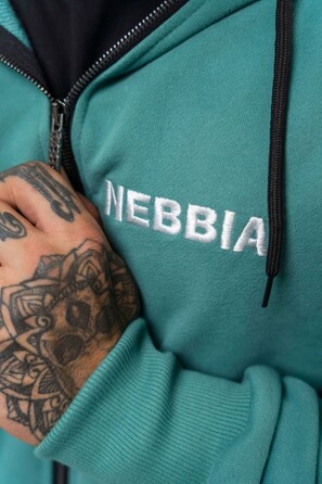 Кофта Nebbia Long Zip Up Hoodie BEYOND ORDINARY Green 707