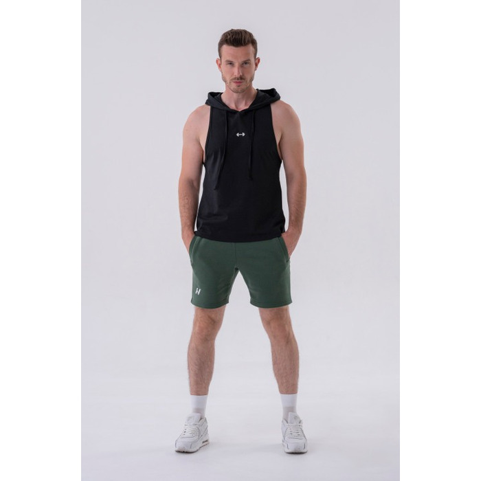Майка Nebbia Fitness Tank top with a hoodie Black 323