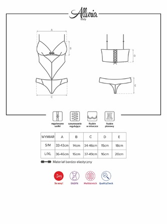 Боді Obsessive Alluria S/M