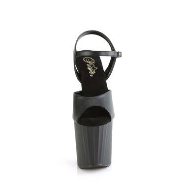 Босоножки Enchant-709, каблук 8 дюймов, ремешок на щиколотке 3 3/4 дюйма, черная искусственная кожа/черный