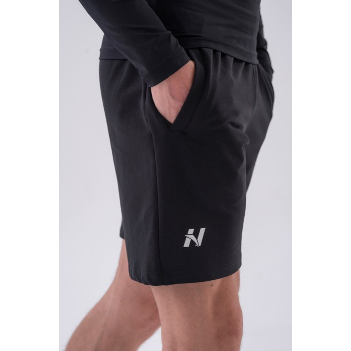 Шорти Relaxed-fit Shorts with Side Pockets BLACK 319