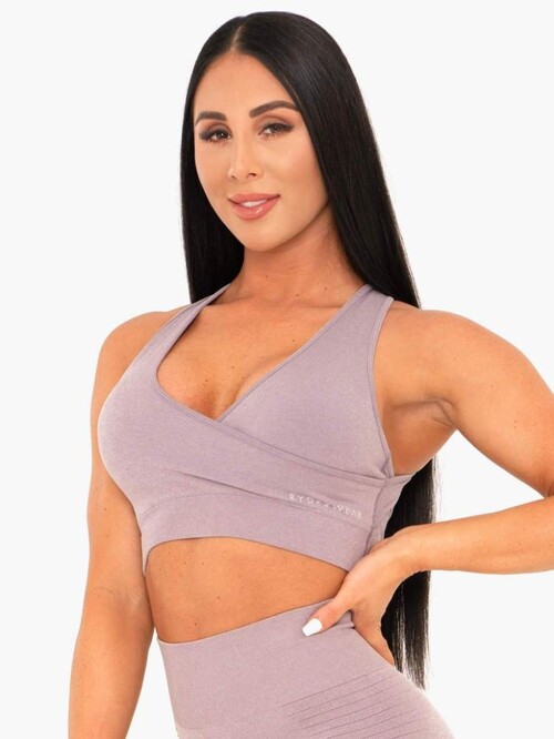 Топ Ryderwear Geo Seamless Sports Bra Mauve