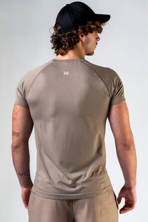 Футболка Seamless Short-Sleeve Top POWER Light Brown ASH 900