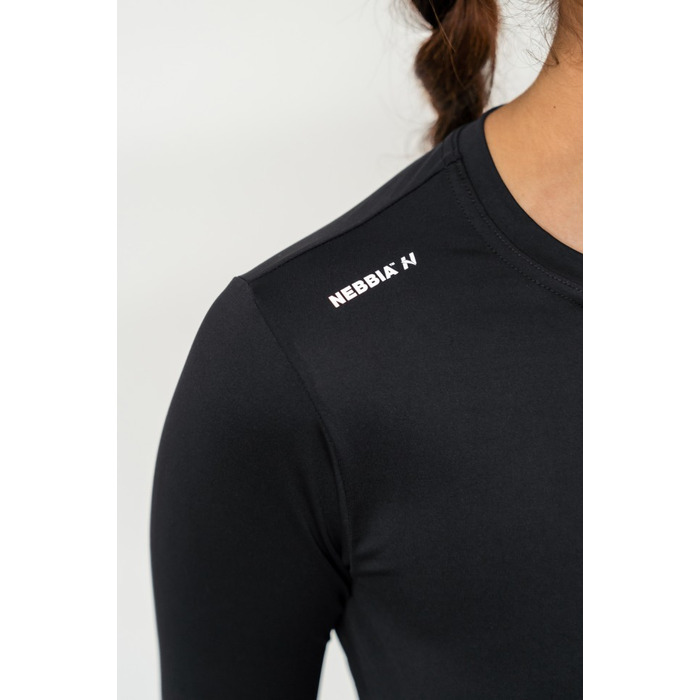 Топ Cropped Long Sleeve Top ELEVATED Black 468