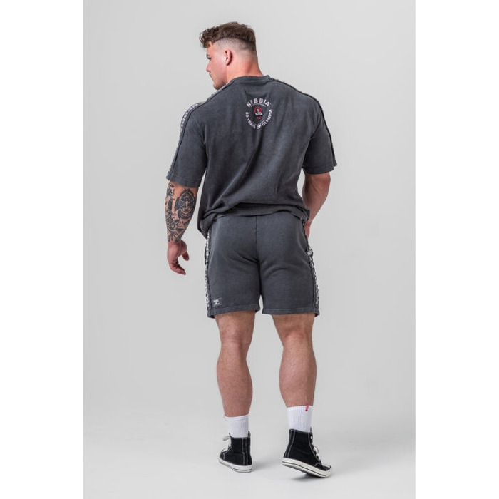 Шорти Nebbia Washed Sweat Shorts LEGEND Black 786
