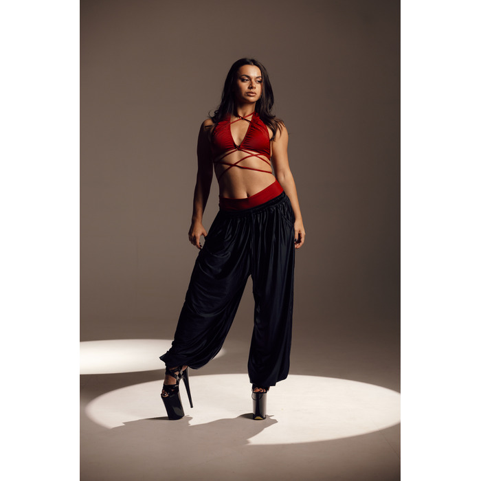 Twist & Tie top BURGUNDY MATE BIFLEX- МАТОВИЙ БІФЛЕКС БУРГУНДІ