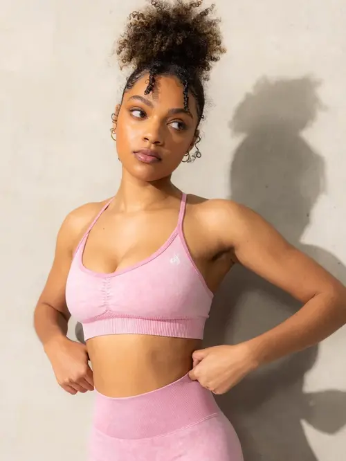 Топ Ryderwear Stonewash Seamless Sports Bra - Pink Stonewash