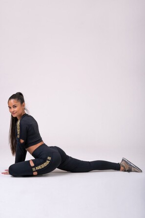 Топ Honey Bunny crop top 821 Black