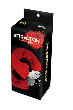 Наручники з хутром MAI No.38 METAL FURRY HANDCUFFS RED