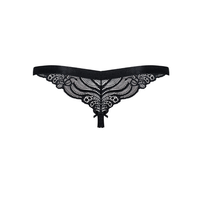 Открытые стринги черные 828-THC-1 L\XL Obsessive