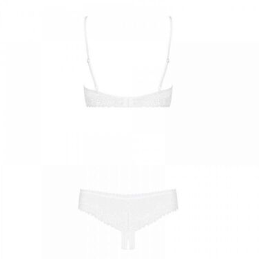 Комплект відкриті груди Obsessive ALABASTRA Set L / XL Білий