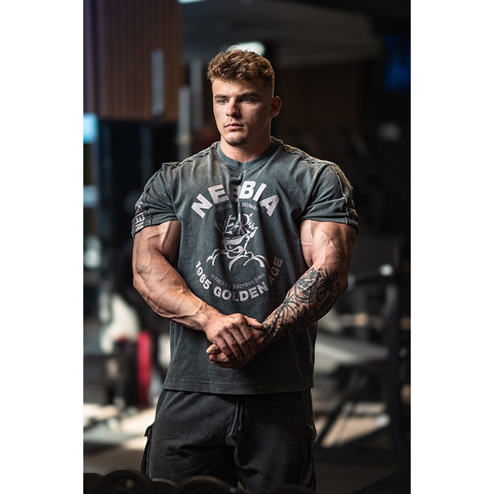 Футболка Nebbia Washed Oversized T-Shirt GOLDEN AGE Black 790