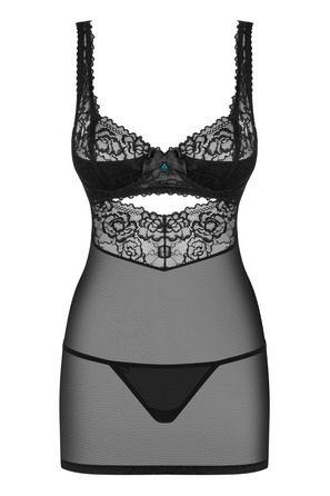 Пеньюар Obsessive 867-CHE-1 та стрінги S/M