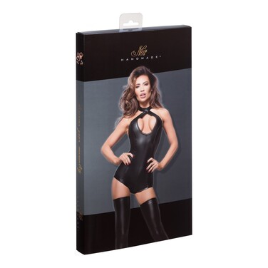 Боді шорти з нашийником F169 Noir Handmade S