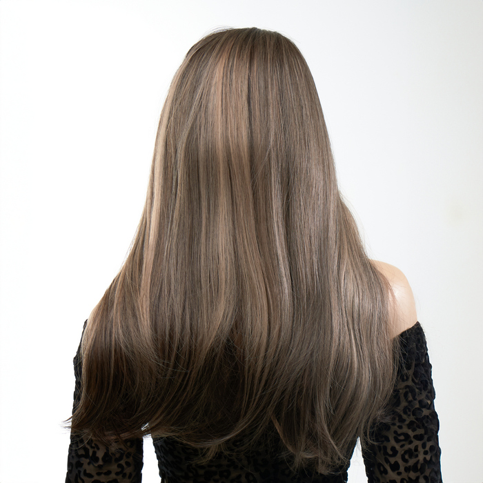 Перука довга з чубчиком Fetish Hair, русявий з ефектом мелірування, 60 см