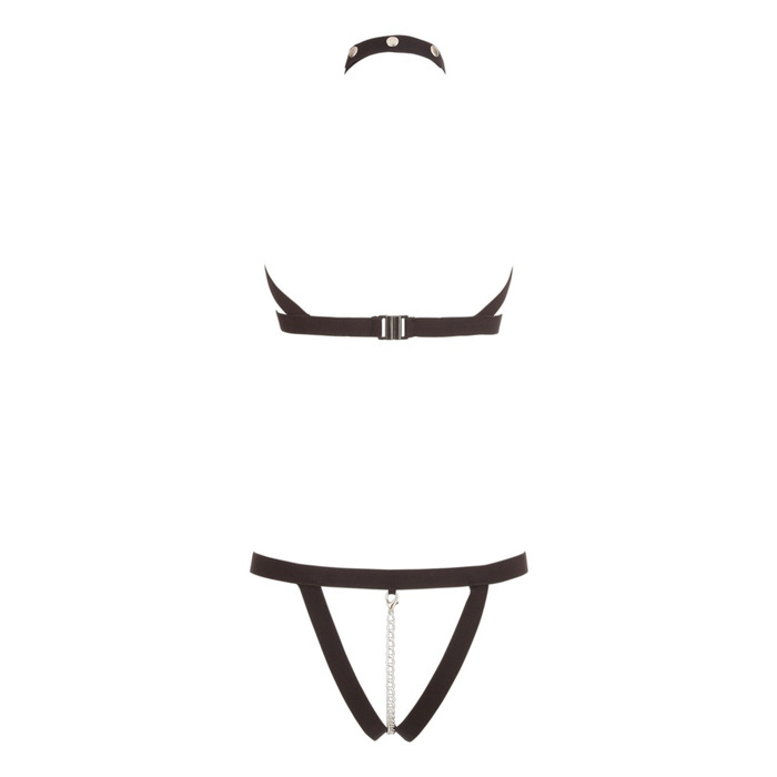 Портупея із стразами чорна Bad Kitty