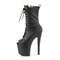 Чоботи Pleaser Enchant-1041 *8 дюймів на підборах, 3 3/4 дюйма з відкритим носком, збоку блискавка, чорні, з веганської шкіри/чорний колір