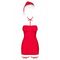 Комплект Obsessive Kissmas chemise Red® L / XL