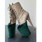 Бархатные набалдашники для обуви Pole Dance Heels — защита и элегантный вид, зеленый