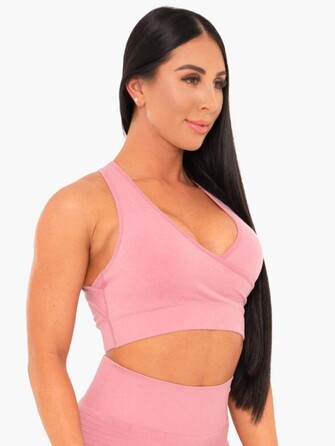 Топ Ryderwear Geo Seamless Sports Bra Pink