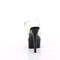 Босоніжки Pleaser Gleam-608 *6 дюймів на підборах, 1 3/4 дюйма PF Comfort Width з ремінцем на щиколотці, прозорі/чорні