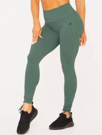 Женские спортивные тайтсы для бодибилдинга Ryderwear Wild Scrunch Bum Green