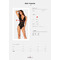 Боді із напівпрозорими вставками Chic Amoria Obsessive, чорне, XS/S