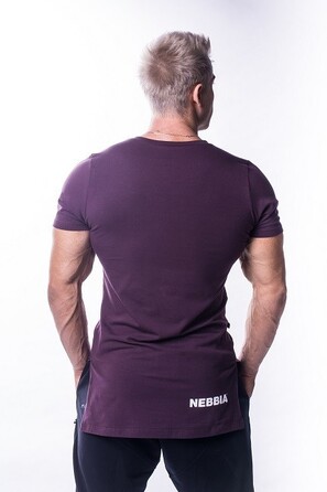 Спортивна футболка Nebbia ATHLETIC LOGO 730 bordo