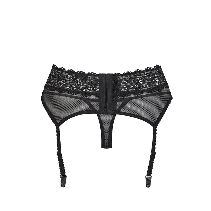 Пояс со стрингами Obsessive 852-GAR-1 черный, S/M